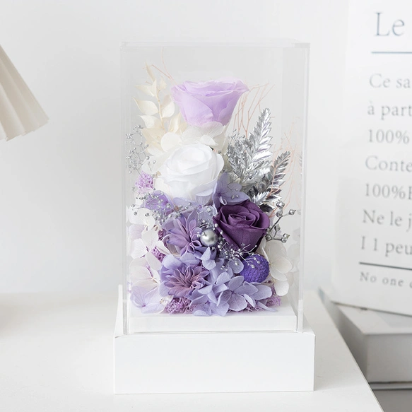 プリザーブドフラワー アレンジメント この瞬間 ドライフラワー 薔薇