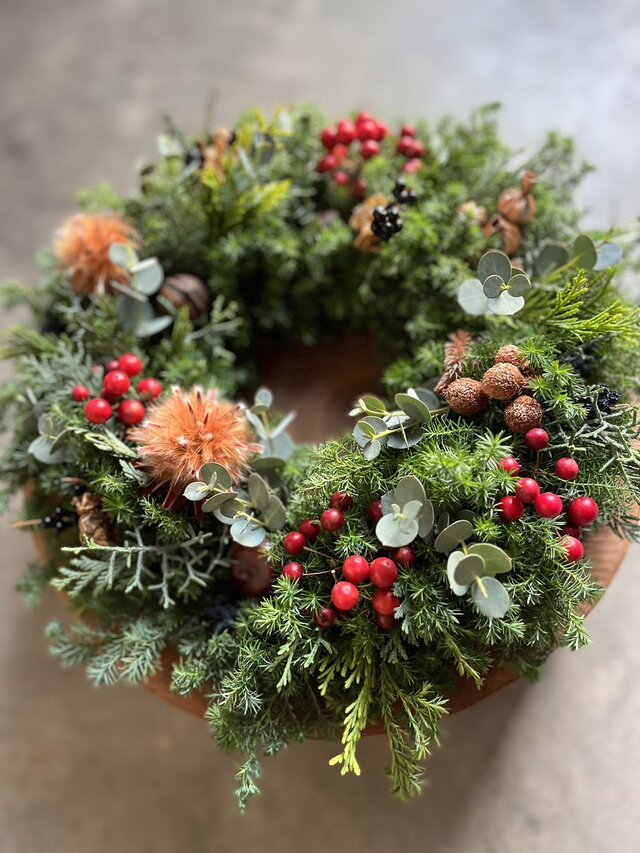 ♦受注制作♦ 森のクリスマス Ⅱ  ~赤い実とプルモーサム