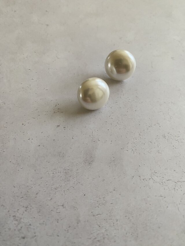 14kgf 16mm! Japan Vintage pearls　ジャパンヴィンテージパールピアス