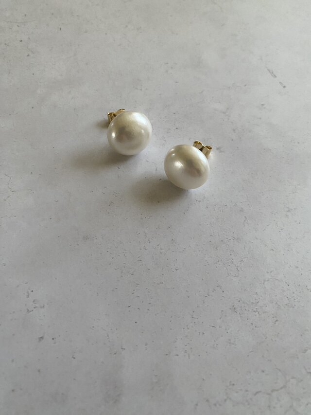 チタンポスト 14mm! Japan Vintage pearls　ジャパンヴィンテージパールピアス