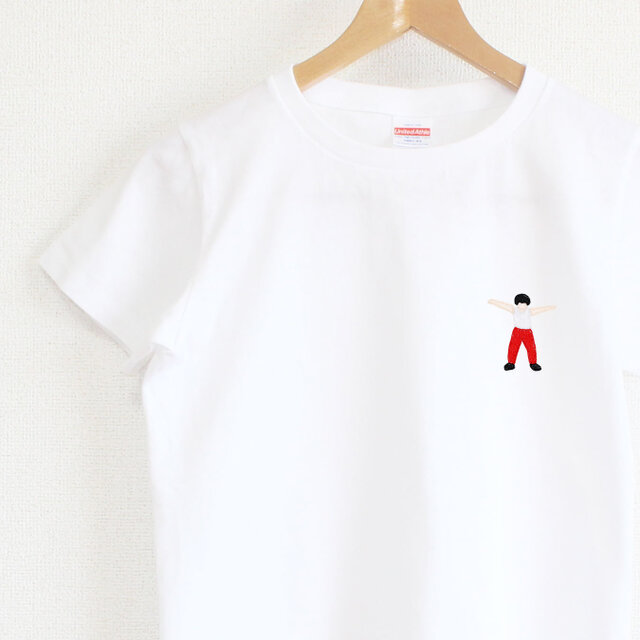 組体操　タワーの一番上の人　レディースタイプ 刺繡