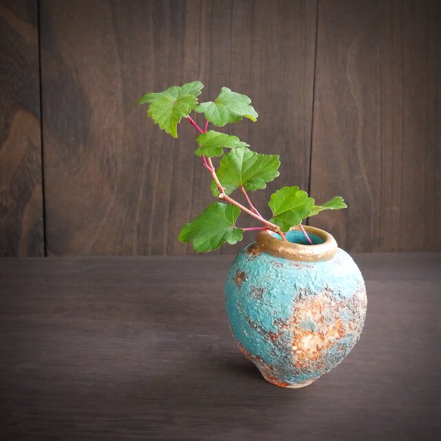 弥生小壺 no.15 wild turquoise