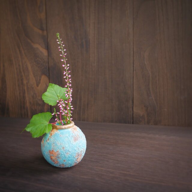 弥生小壺 no.16 wild turquoise