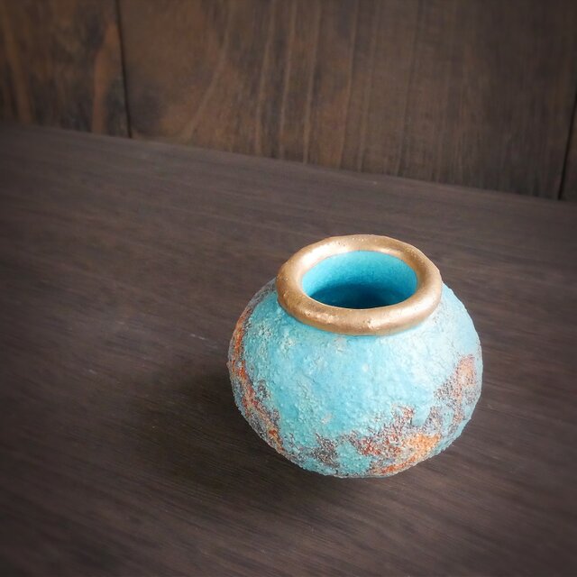 弥生小壺 no.17 wild turquoise | iichi 日々の暮らしを心地よくする