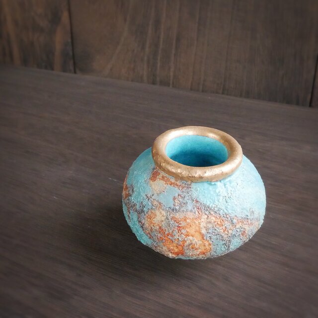 弥生小壺 no.17 wild turquoise | iichi 日々の暮らしを心地よくする