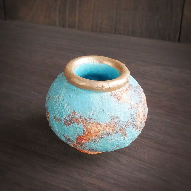 弥生小壺 no.17 wild turquoise | iichi 日々の暮らしを心地よくする