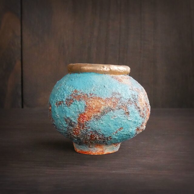弥生小壺 no.17 wild turquoise | iichi 日々の暮らしを心地よくする