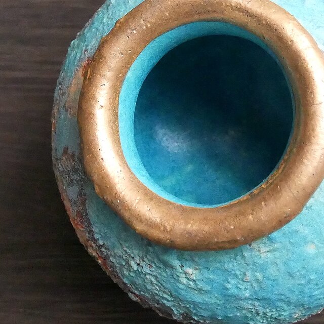 弥生小壺 no.17 wild turquoise | iichi 日々の暮らしを心地よくする