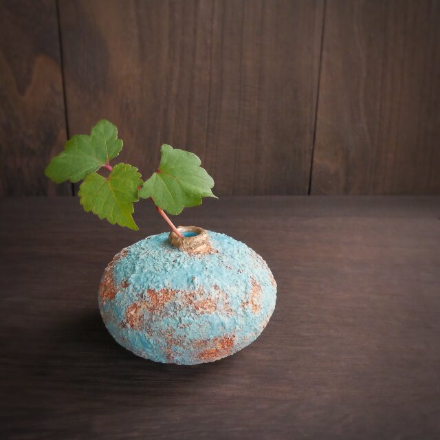 弥生小壺 no.20 wild turquoise