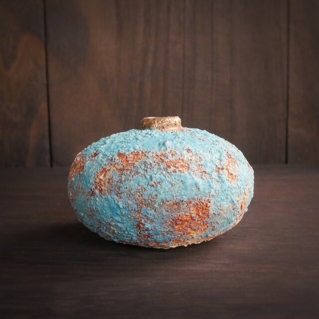 弥生小壺 no.20 wild turquoise | iichi 日々の暮らしを心地よくする