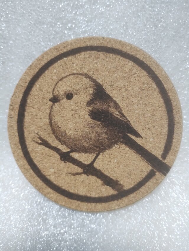 コースター　シマエナガ