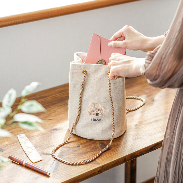 うちの子 犬刺繍 猫刺繍｜虹の橋メモリアル 骨壺袋 骨壺バッグ 骨壺