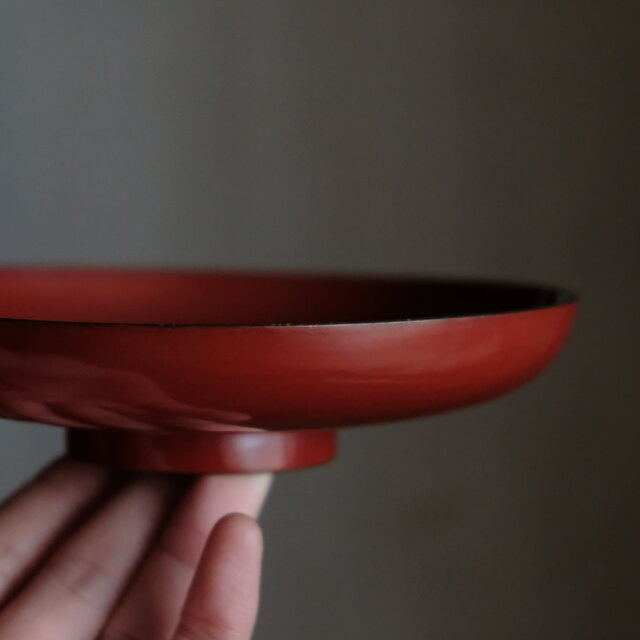 鶴と亀◇味のあるお品物。古輪島塗 漆芸蒔絵盃 中皿 漆器 古道具 骨董