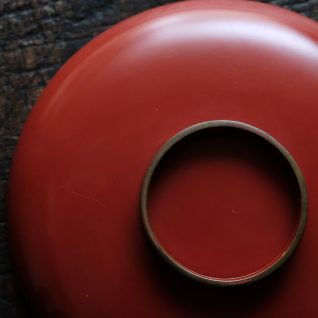鶴と亀◇味のあるお品物。古輪島塗 漆芸蒔絵盃 中皿 漆器 古道具 骨董