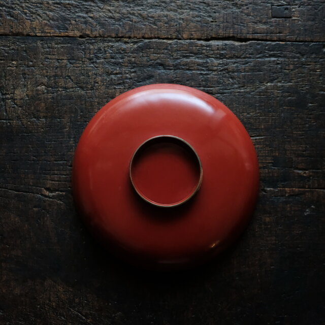 鶴と亀◇味のあるお品物。古輪島塗 漆芸蒔絵盃 中皿 漆器 骨董/antique