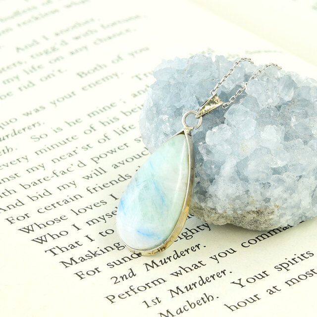 アズライト イン バライト ペンダントトップ SV925 シルバー