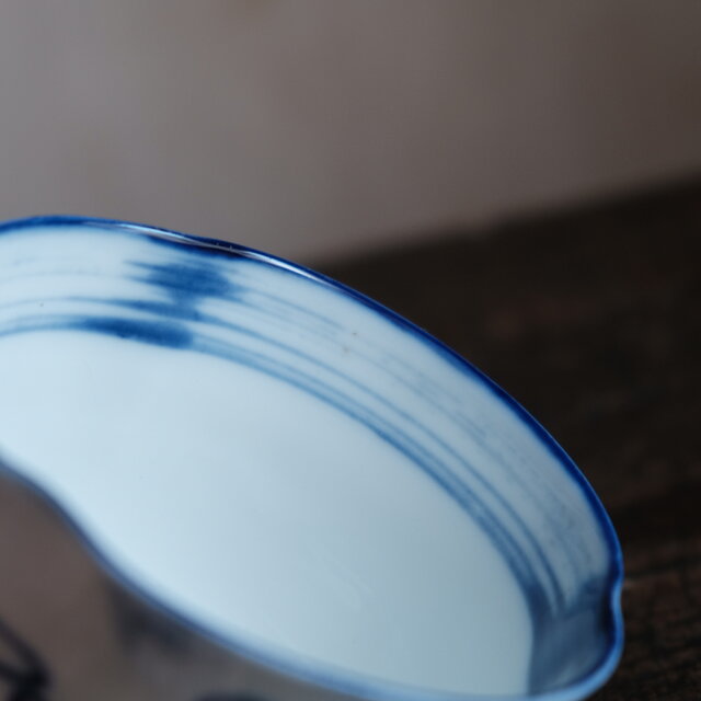蜻蛉が可愛い◇瀬戸焼 蜻蛉文染付小鉢 向付 骨董・antiques 古道具