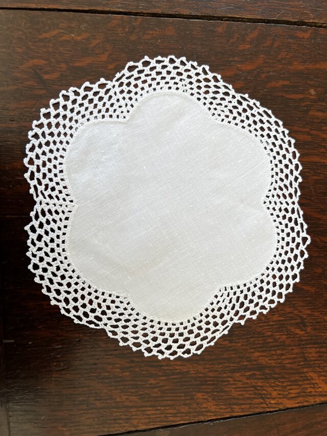 花型木綿ドイリー