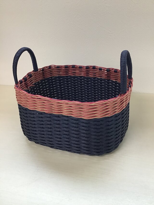 マルチ小物入れ　取手付きかご