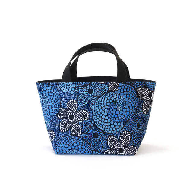 アフリカ布のランチトート（ ボタニカル ）ランチ ランチバッグ お弁当 お散歩 アフリカンプリント