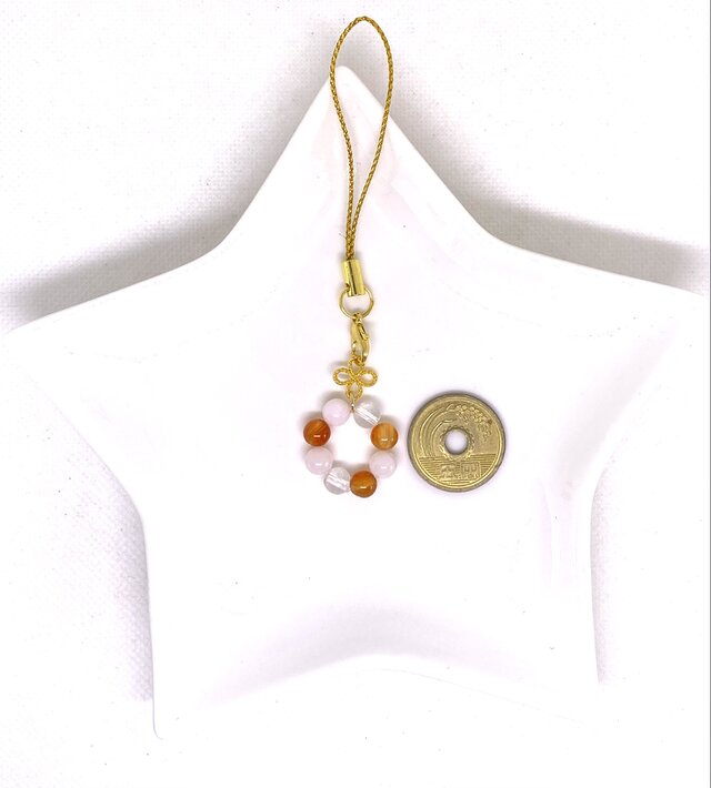 ピンクオパール/カーネリアン/パワーストーン/天然石/花/可愛い