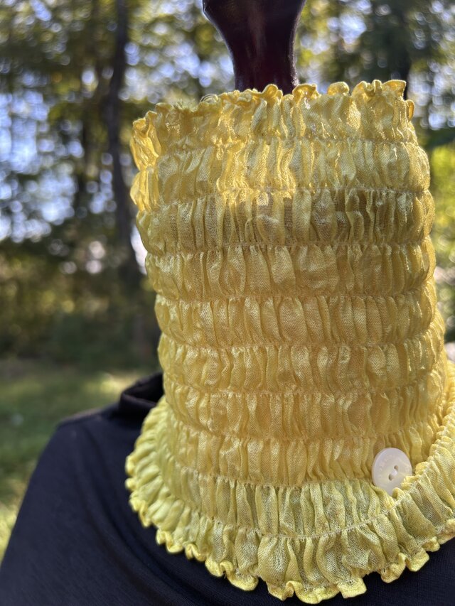 草木染めネックウォーマー（キハダ染め）