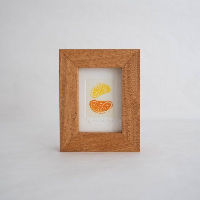 銅版画 "みかんあめ"（ミニ額）