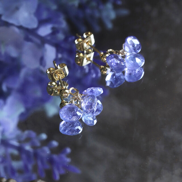 幻想の夜空＊タンザナイト ピアス/イヤリング サージカル