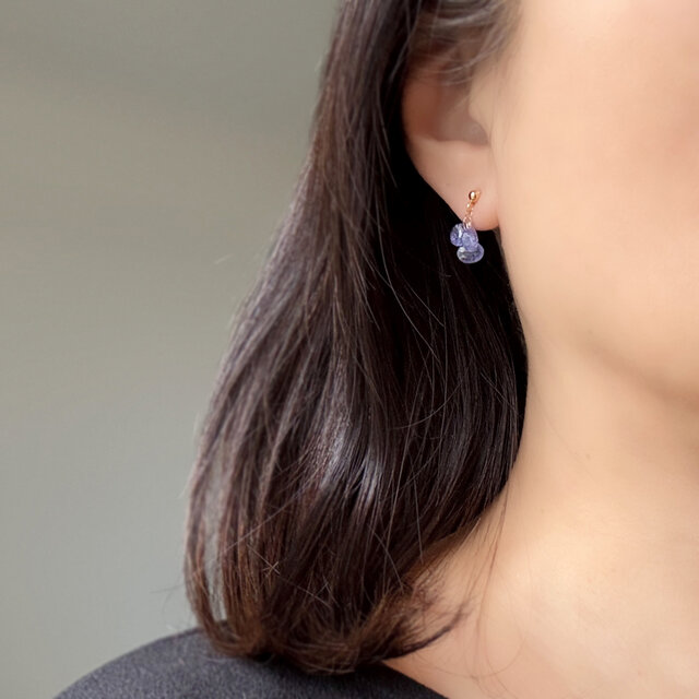 幻想の夜空＊タンザナイト ピアス/イヤリング サージカルステンレス 12