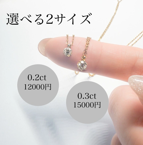 ラボグロウンダイヤモンド ネックレス サージカルステンレス 金属