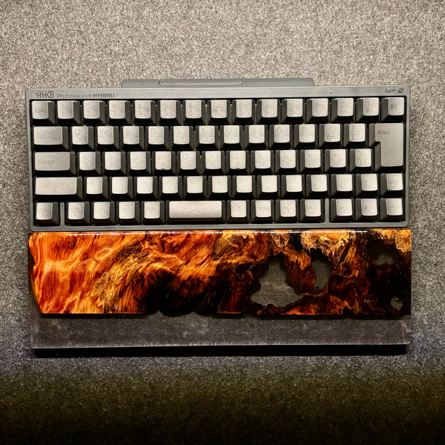 HHKB REALFORCE ウッドレジンキートップ Esc 六角麻の葉 HHKB REALFORCE ウッドレジンキートップ Control 六角麻の葉