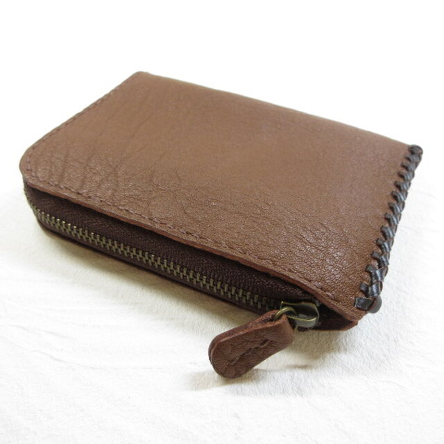 《牛革》Ｌ字ファスナー・コインケース・ソフトシュリンク・0479