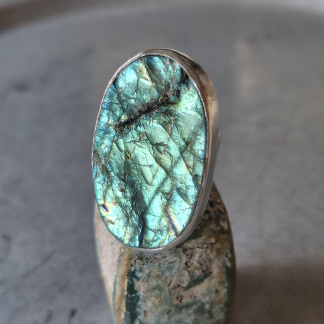 ラブラドライトシルバーリング#13