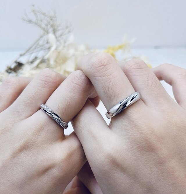 ✨Ring✨ペアリング【セット】 結婚指輪 S 925 シルバー 受注製作