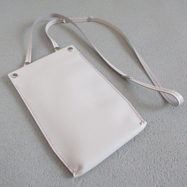 SALE開始～   よくばり3way♪《牛革》スマホショルダーポーチ・フラットタイプ・062