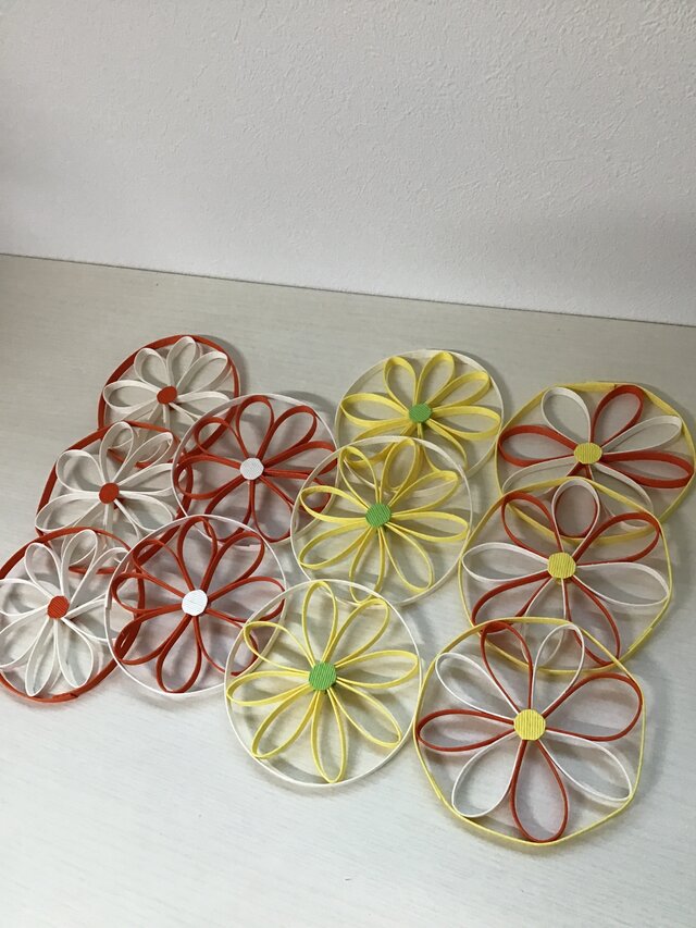 花のコースターバラ売りまとめ買いok