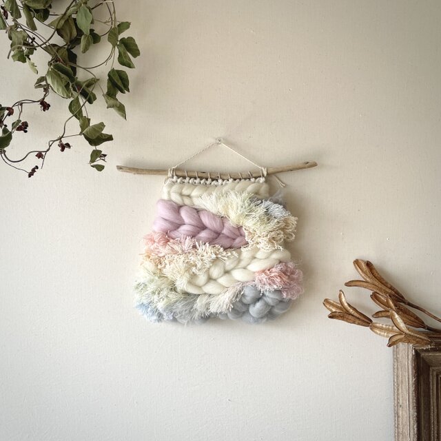 【一点もの】流木 ウィービングタペストリー『fluorite, o.』