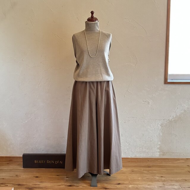 ご希望の丈でお作りします　コットンナイロン　「濃いベージュ」オーダー