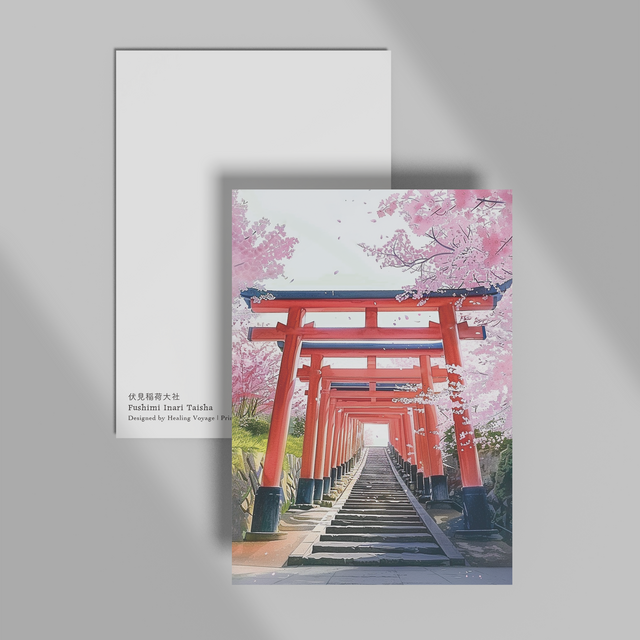 日本絶景ポストカード｜伏見稲荷大社（京都府）｜日本製｜飾り・贈り物