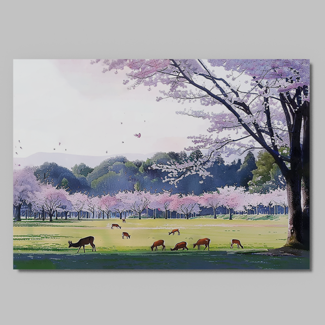 日本絶景ポストカード｜奈良公園（奈良県）｜日本製｜飾り・贈り物・日記・インテリア