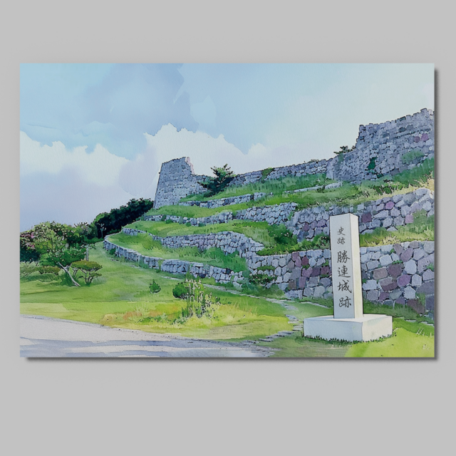 日本絶景ポストカード｜勝連城跡（沖縄県）｜日本製｜飾り・贈り物・日記・インテリア