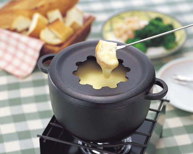 お取り寄せ】南部鉄器 鉄鍋 フォンデュ兼用ミニ天ぷら鍋 日本製 直火