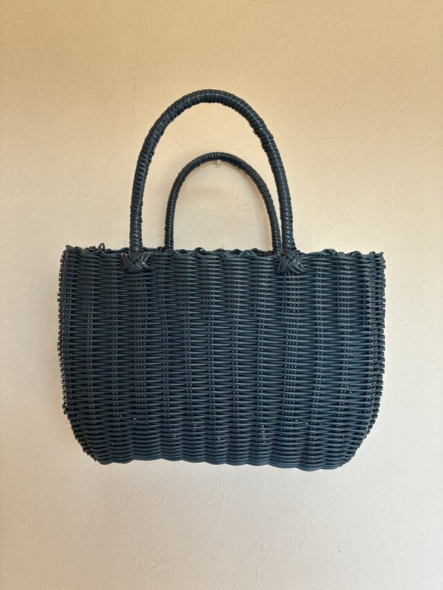 カゴバッグ くま② | iichi 日々の暮らしを心地よくするハンドメイドや