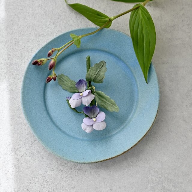 ☆パープル系の布花セット・フランスアンティーク☆ ☆パープル系の布花セット・フランスアンティーク パープル系の布花