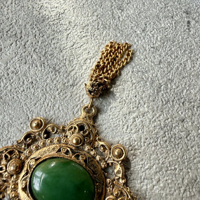 N306-ヴィンテージネックレス U.S.A. 1960's Victorian Filigree