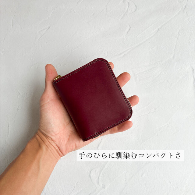ラシット  クリスマス限定 お財布 ボルドー♪ sankyo shokai（三京商会） スティングレイ ラウンド ファスナー 長