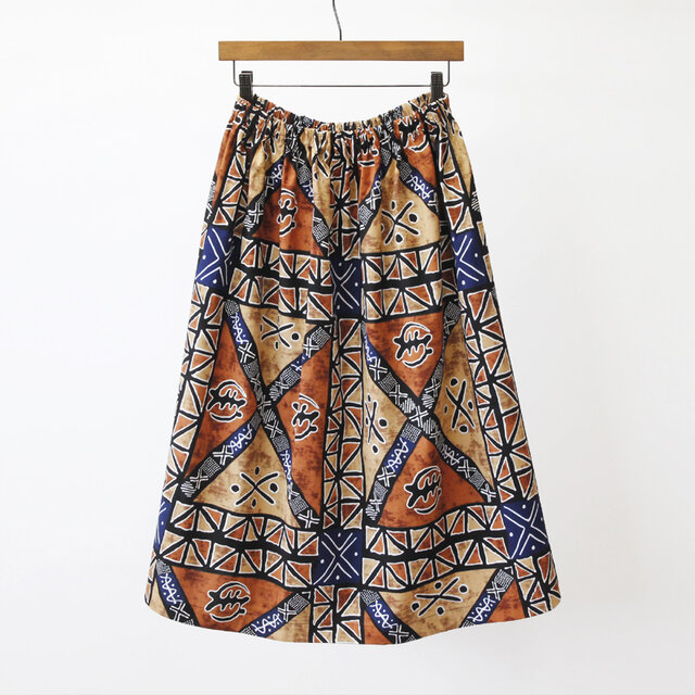 アフリカン　スカート 楽天市場】【moyan ecri】タックフレアスカート 【アフリカン