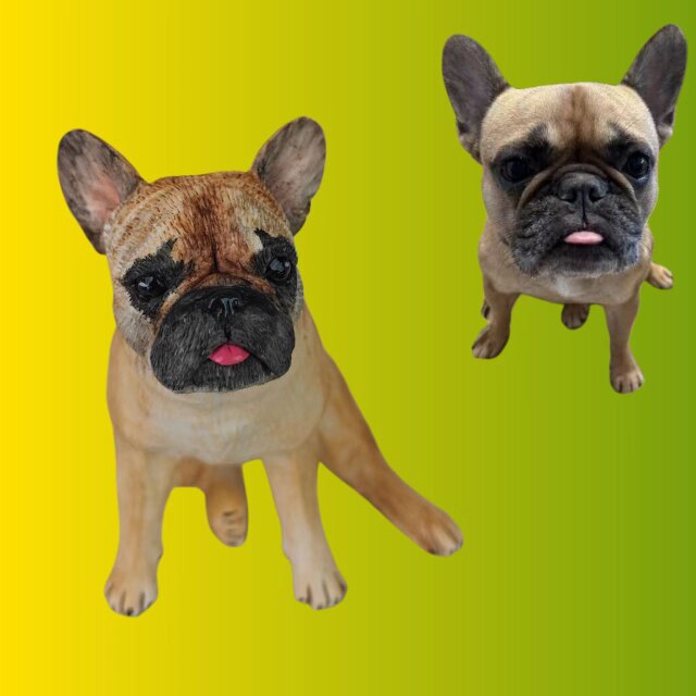 ペット 似顔絵 人形 オーダーメイド、 ペットの写真で フィギュア プレゼント、犬 愛犬 肖像画、うちの子 置物、ドール