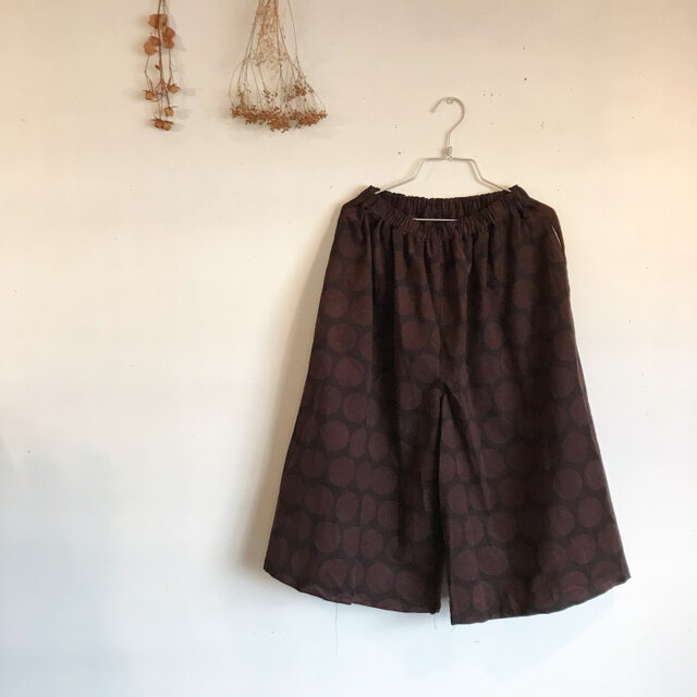 水玉コーデュロイのパンツ(032)