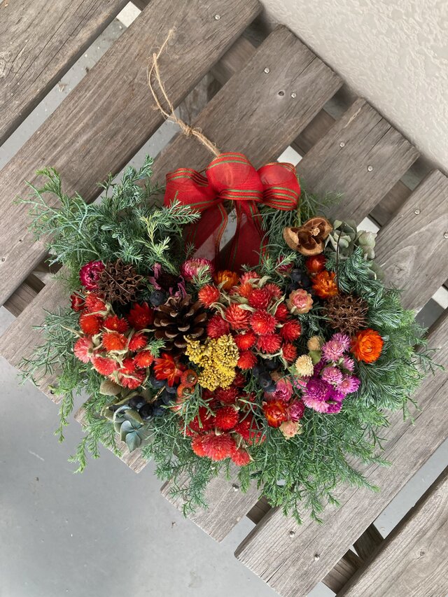 ハンドメイド スワッグ　リース 受注 クリスマスリース（予約受注制作） | iichi 日々の暮らしを